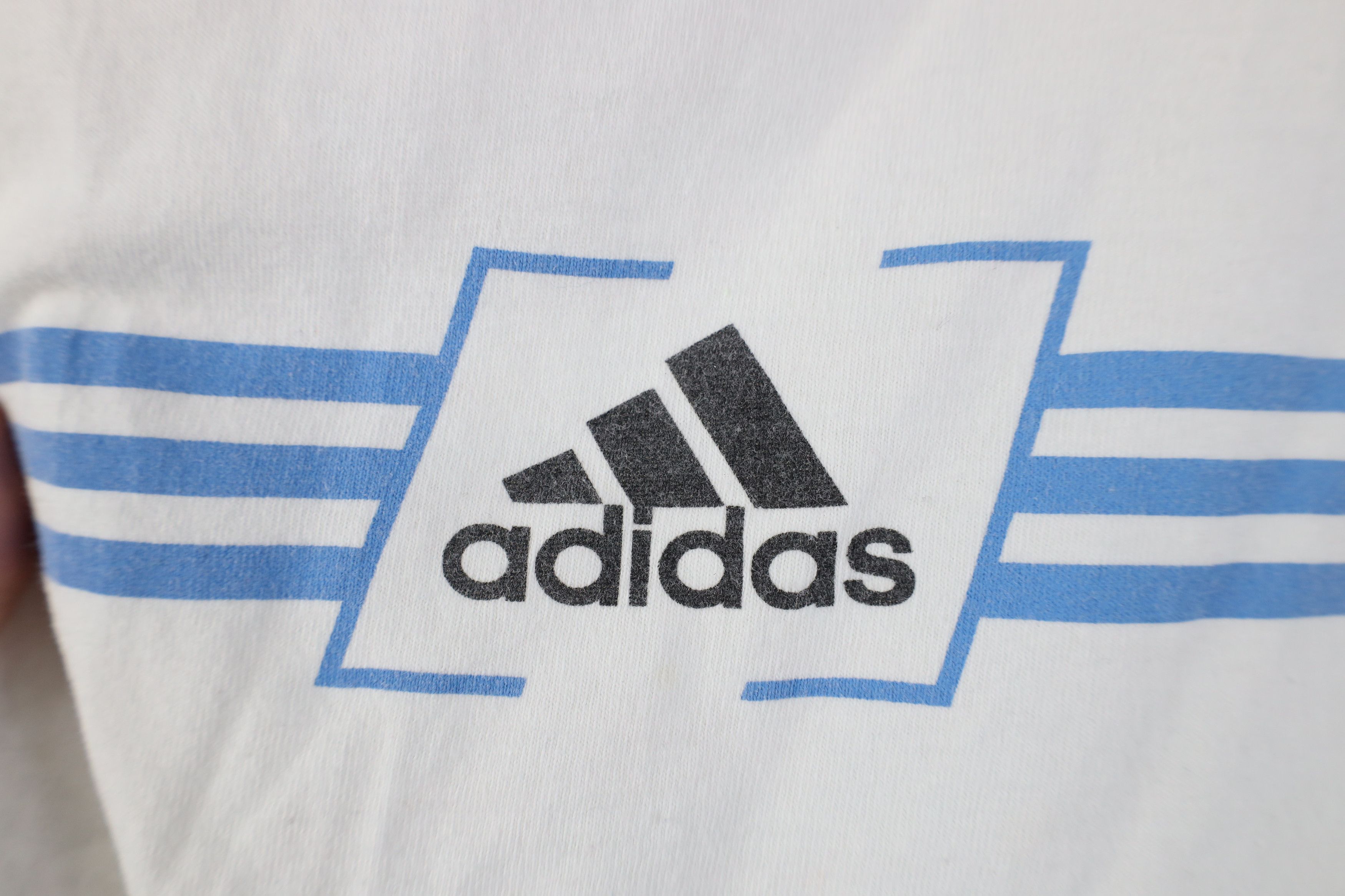 Adidas Vintage 90s Y2K Adidas Striped Cut Off Sleeveless T-Shirt Size US XL / EU 56 / 4 - 5 Thumbnail