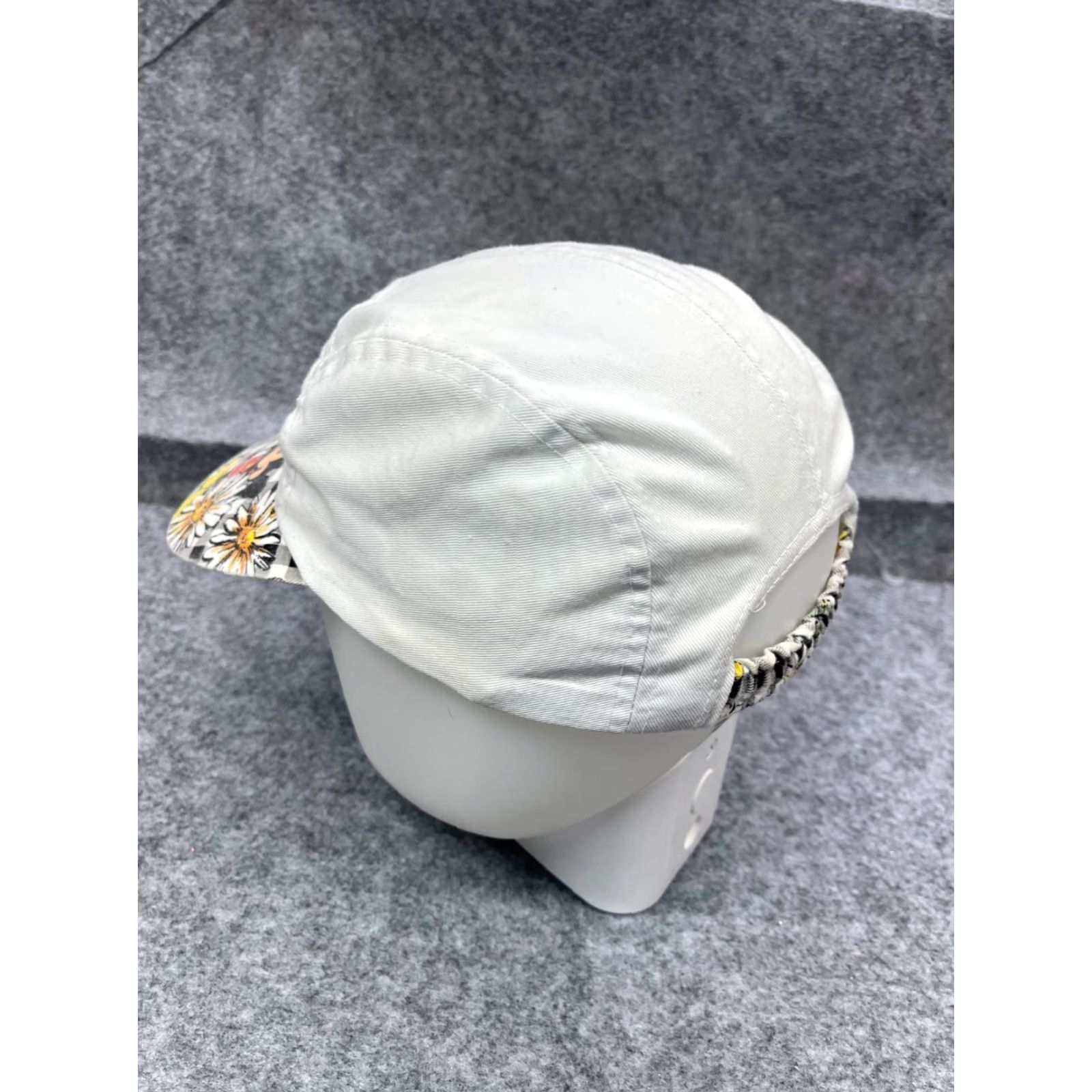Mickey Unlimited Disney Mickey Mouse Hat Cap Fitted Adult Plaid White Floral Elastic 5 Panel Size ONE SIZE - 5 Thumbnail