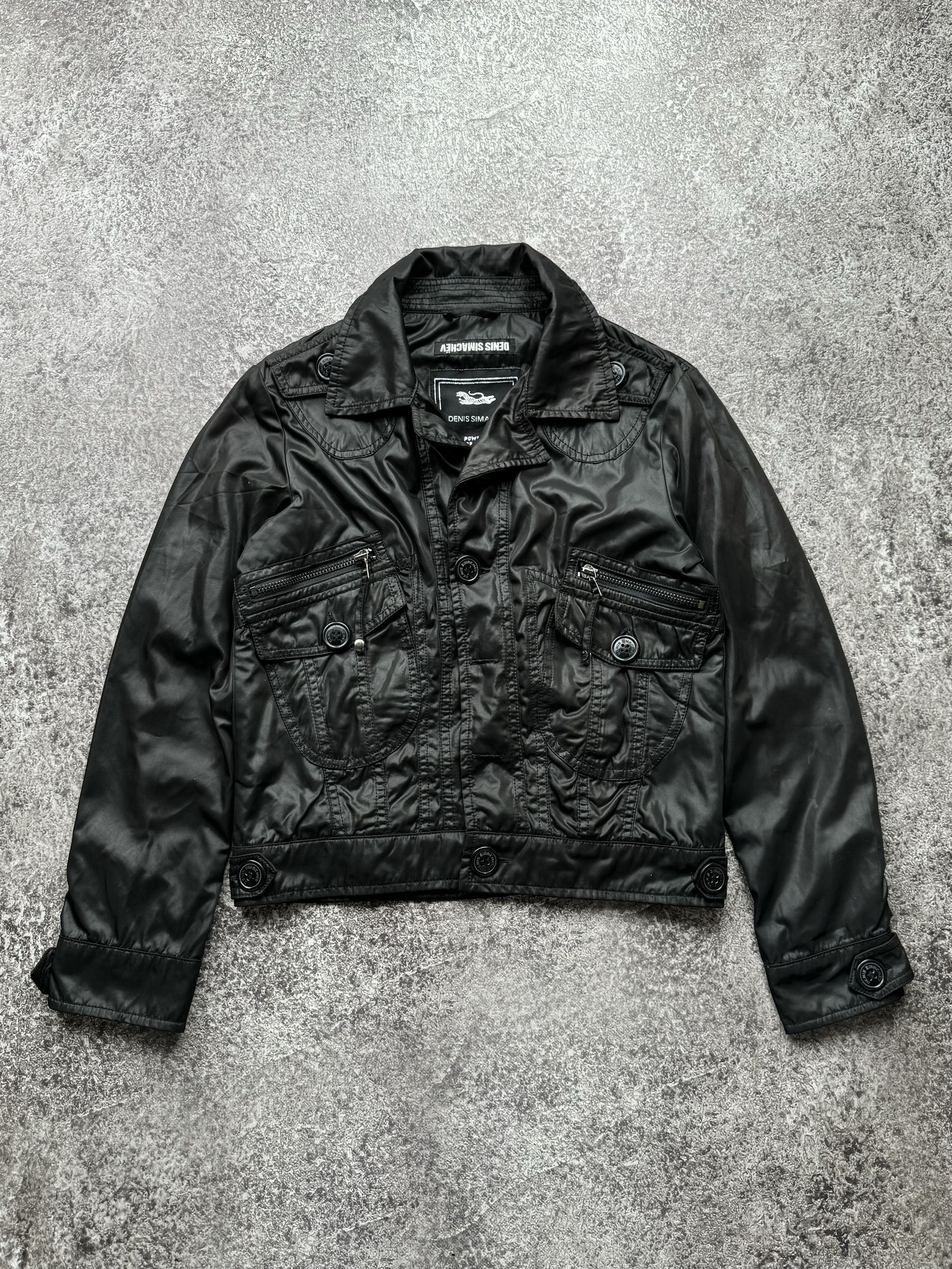 image of Archival Clothing x Avant Garde Denis Simachev Waxed Jacket in Black, Men's (Size Medium)