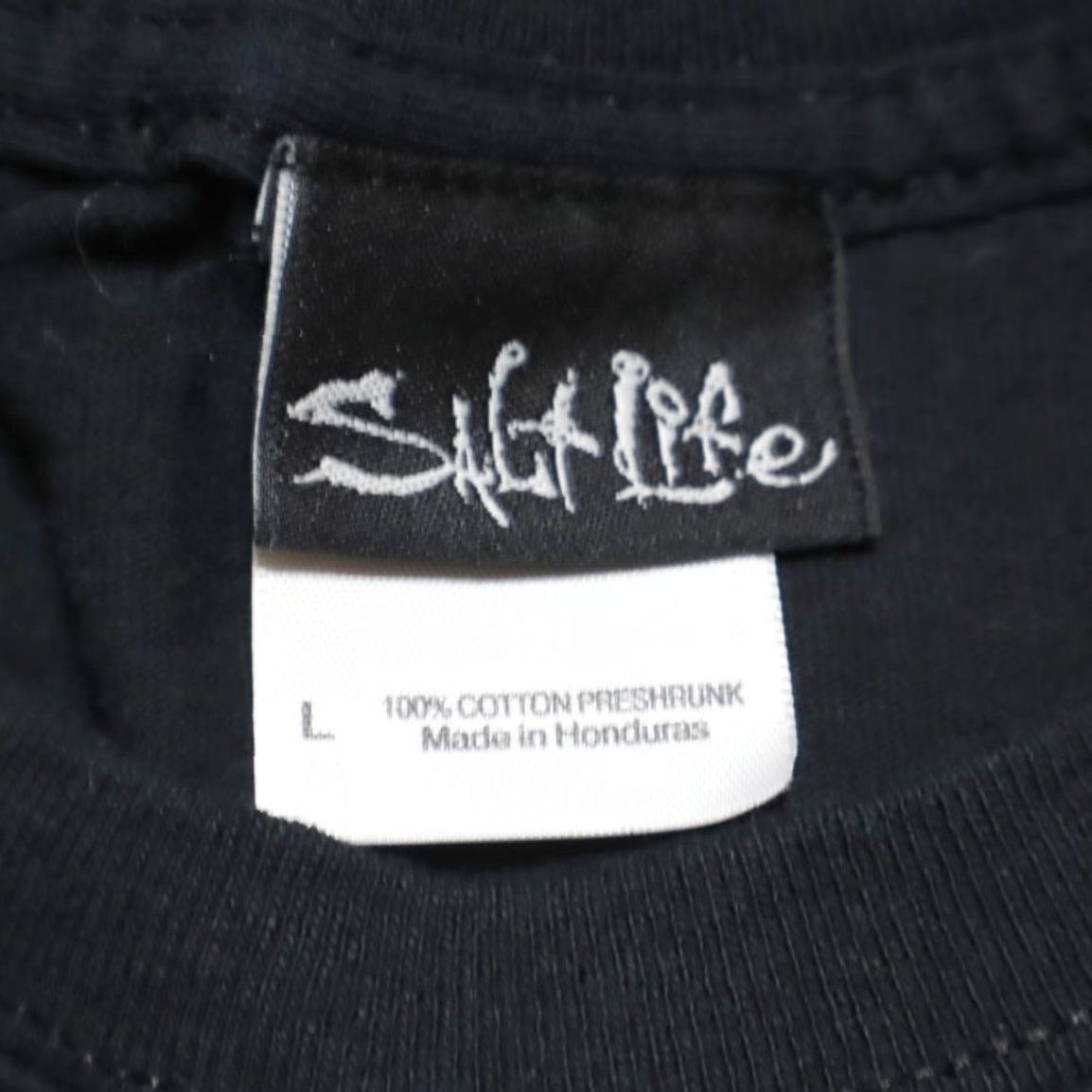 Vintage Salt Life Pirate Flag Solid T-Shirt Black Men's L Size US L / EU 52-54 / 3 - 5 Thumbnail