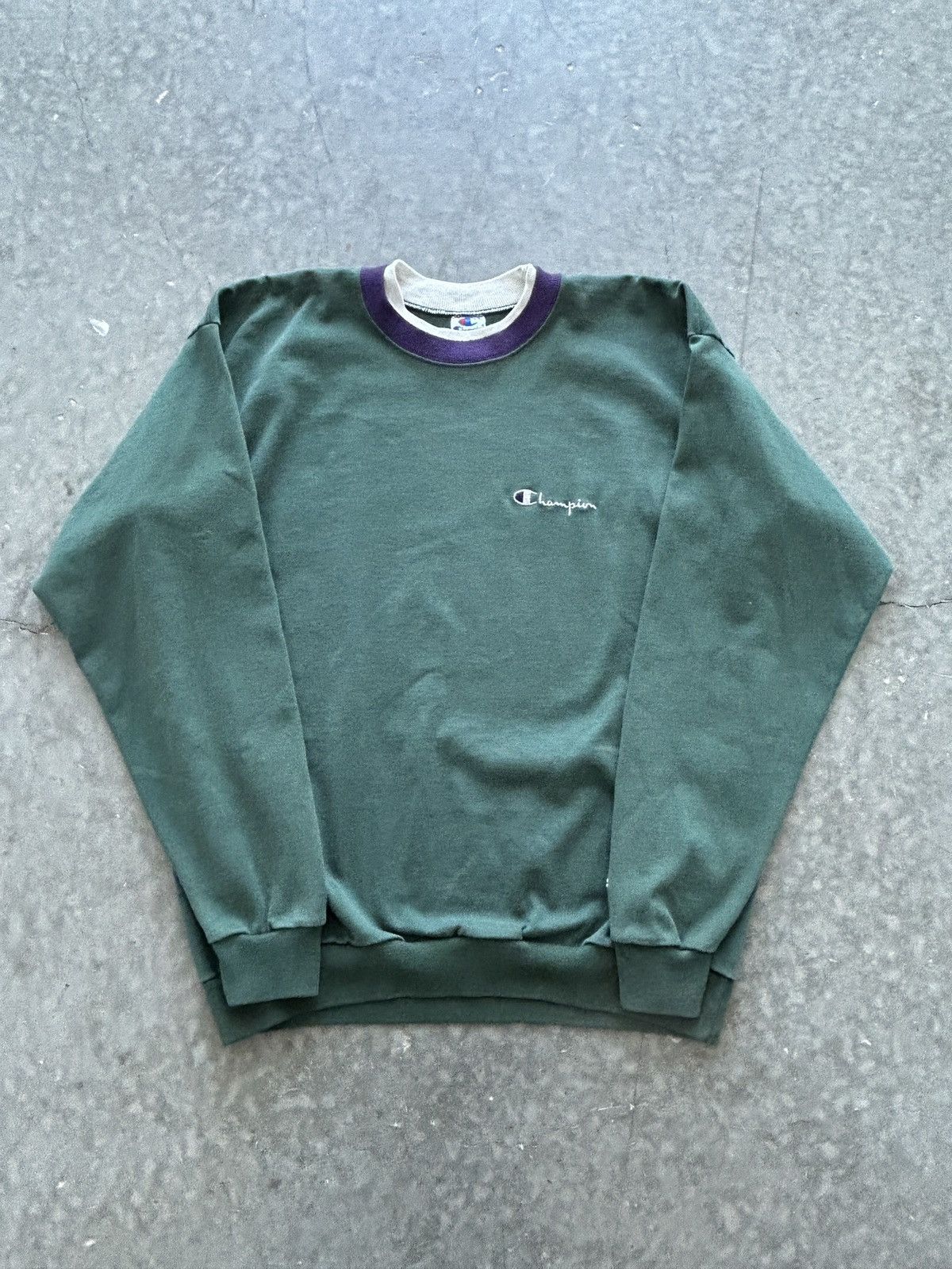 Champion Vintage 90s Champion Script Logo Sweatshirt Size US L / EU 52-54 / 3 - 1 Thumbnail