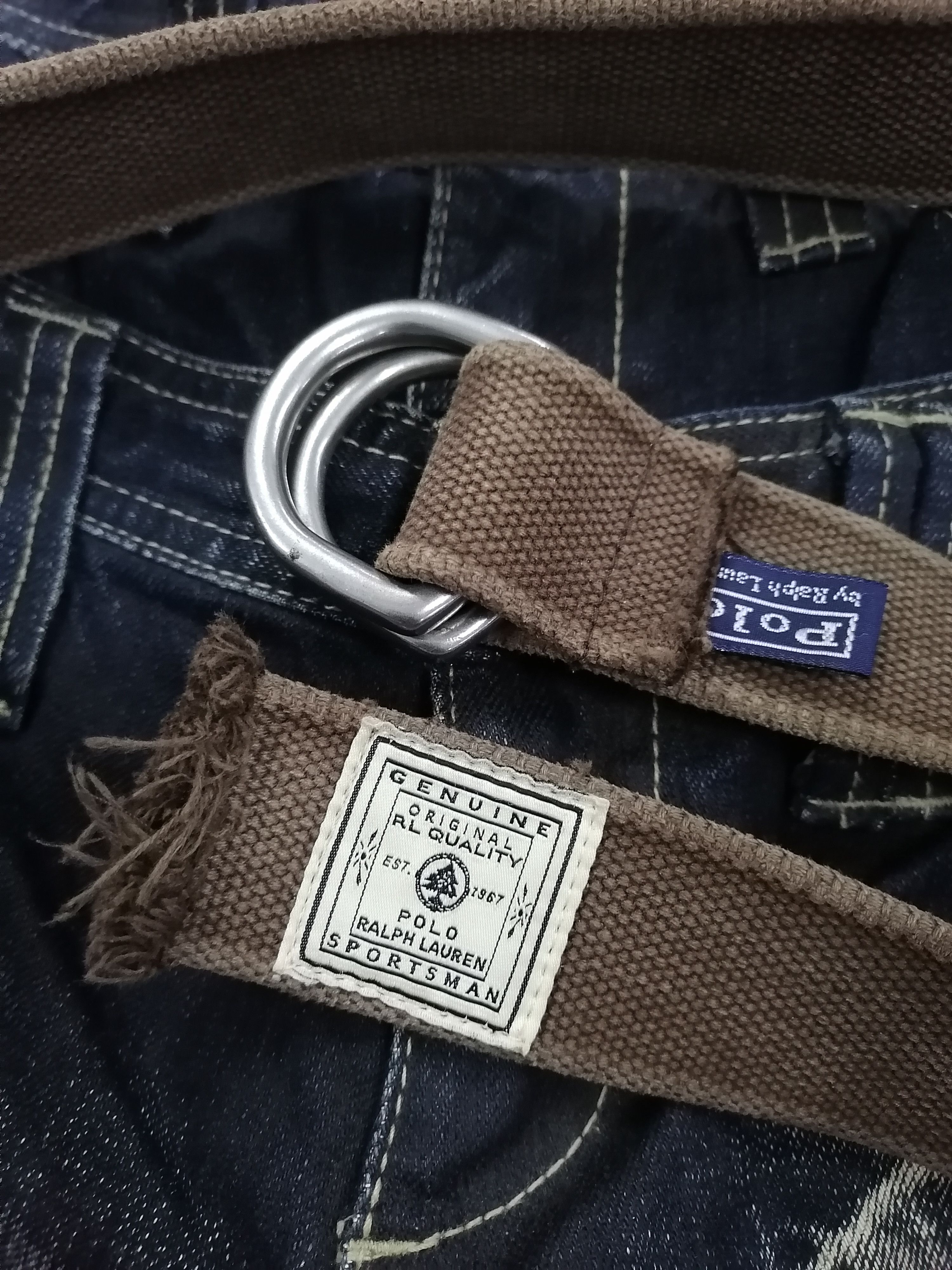Polo Ralph Lauren × Vintage Vintage Polo Ralph Lauren Sportman Canvas Belt Size ONE SIZE - 5 Thumbnail