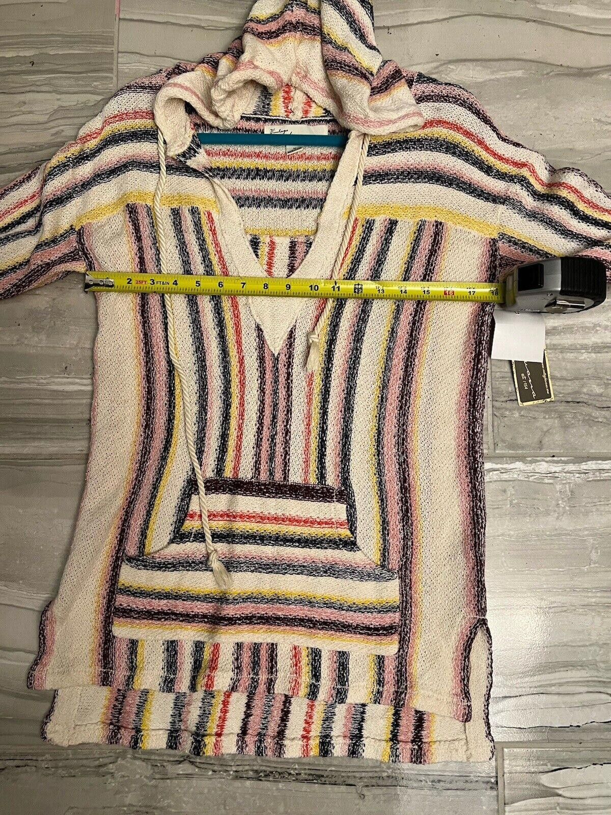 Designer Vintage Havana Women’s S Pullover Hooded Long Sleeve Size M / US 6-8 / IT 42-44 - 7 Thumbnail