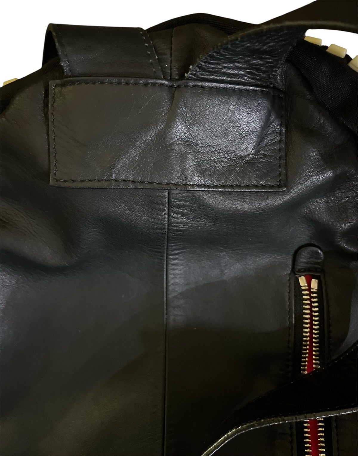 Yohji Yamamoto KAWA KAWA JAPAN By YOHJI YAMAMOTO FULL LEATHER BACKPACK Size ONE SIZE - 12 Thumbnail