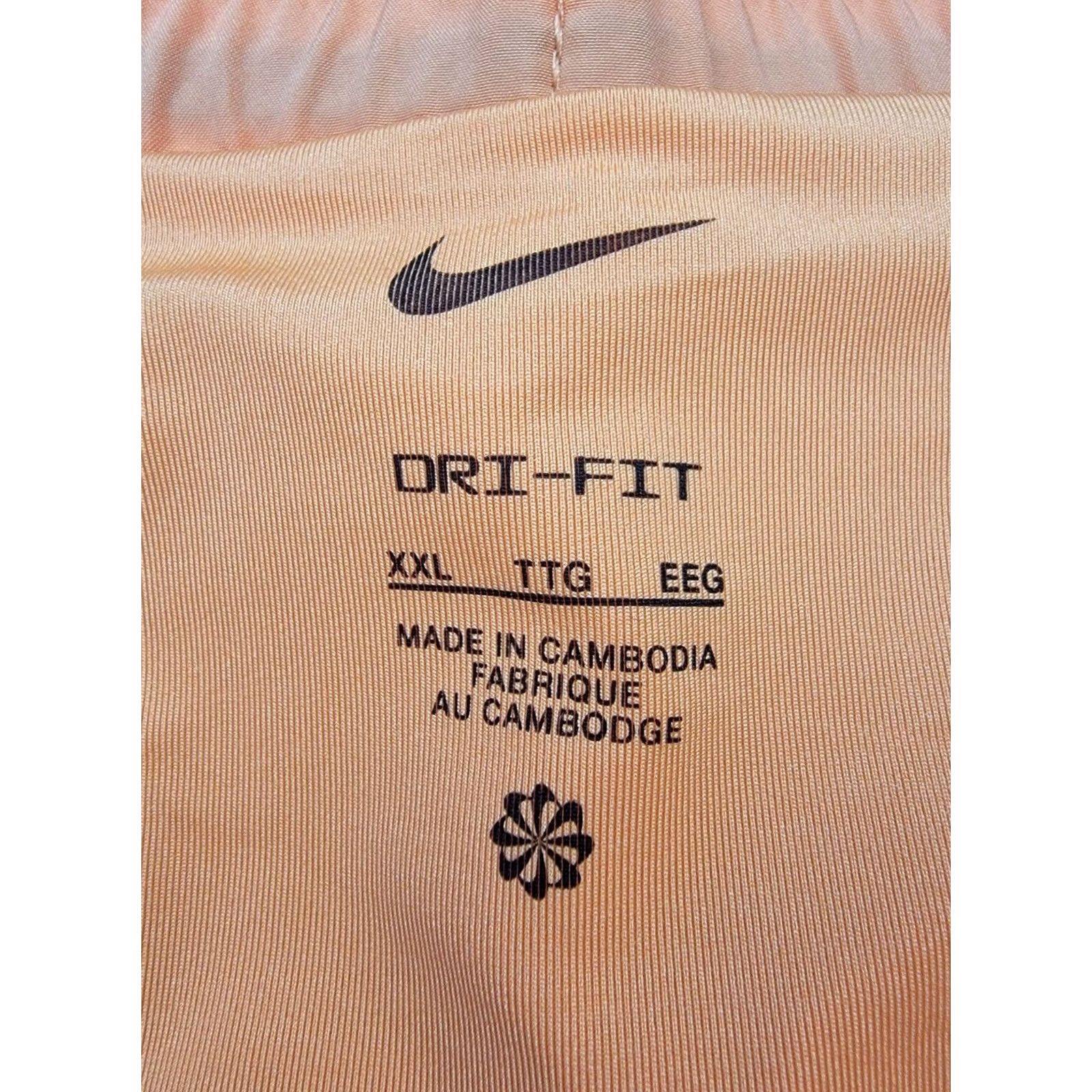 Nike Nike Shorts Mens 2XL Orange 5'' Inseam Dri Fit Logo NWT Sports Athletic Brief Lined Pockets Drawstring Elastic Waist Size US 39 - 2 Thumbnail