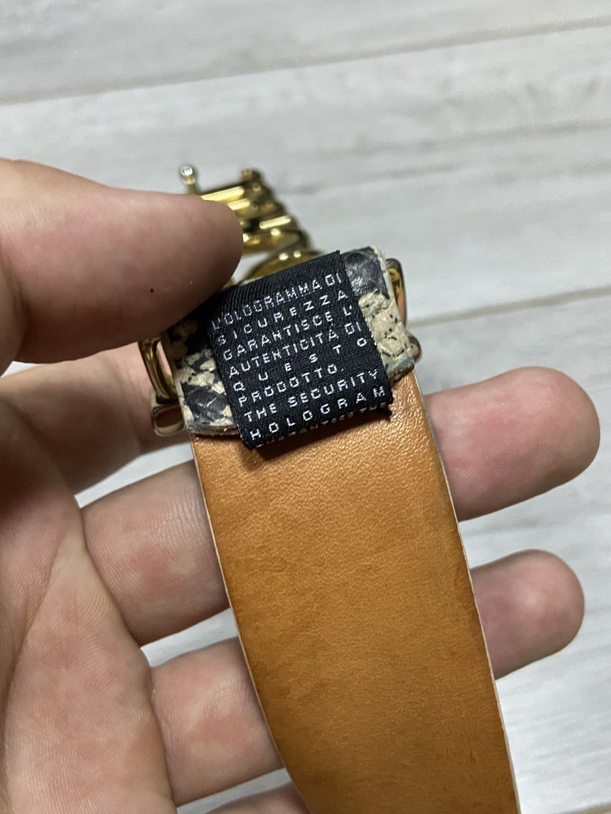 Just Cavalli Just Cavalli Leather python Vintage spell out letters Belt Size ONE SIZE - 9 Thumbnail