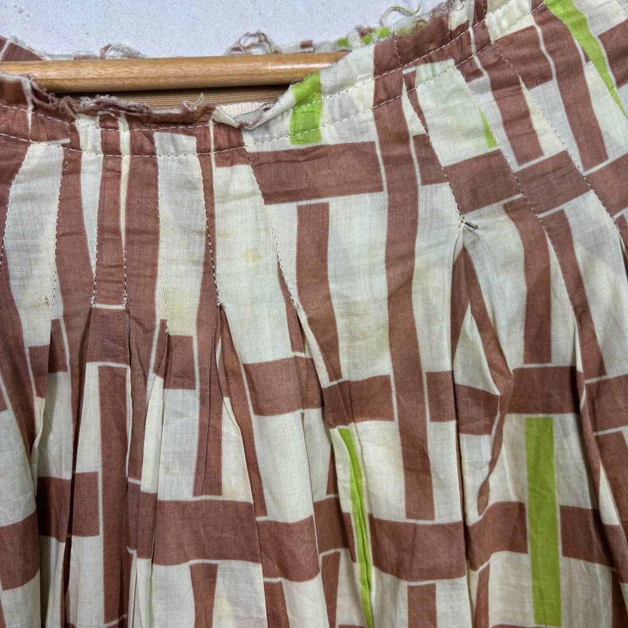 Marni Marni Pleated Geometric Print Skirt Italy Size 40 Cotton Size 28" / US 6 / IT 42 - 7 Thumbnail