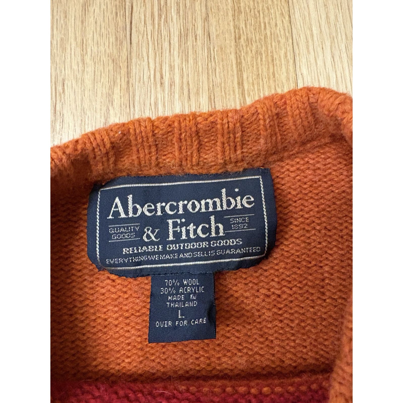 Abercrombie & Fitch Vintage Abercrombie Fitch Sweater Adult Large Striped Size US L / EU 52-54 / 3 - 4 Thumbnail