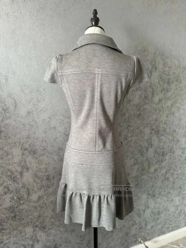 Burberry Burberry Gray Short Sleeve Dress for Women. Size S / US 4 / IT 40 - 4 Thumbnail