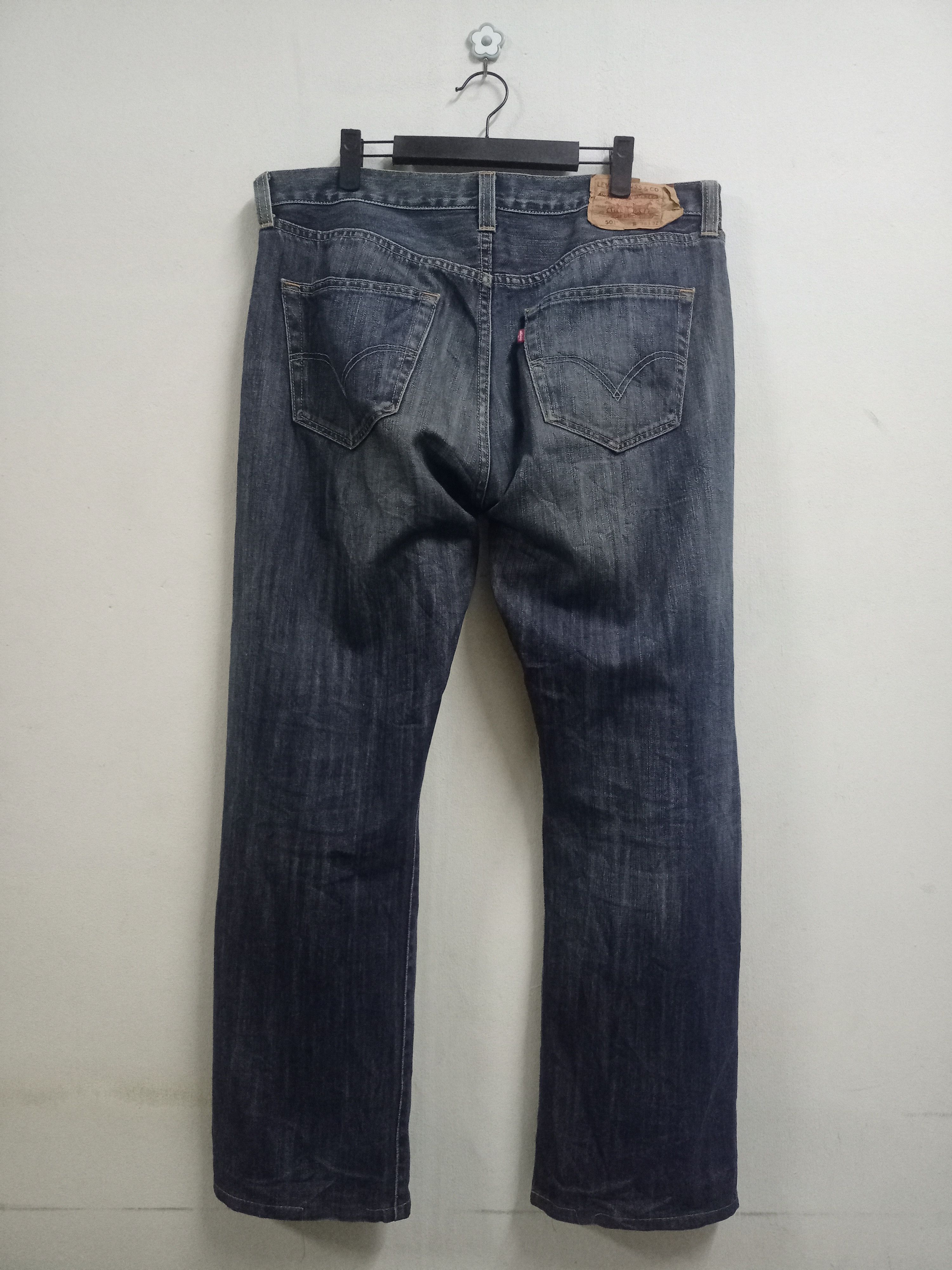 Levi's × Levi's Vintage Clothing Vintage Levis 501 Mud Wash Baggy Style Jeans 37x30 Size US 37 - 2 Thumbnail