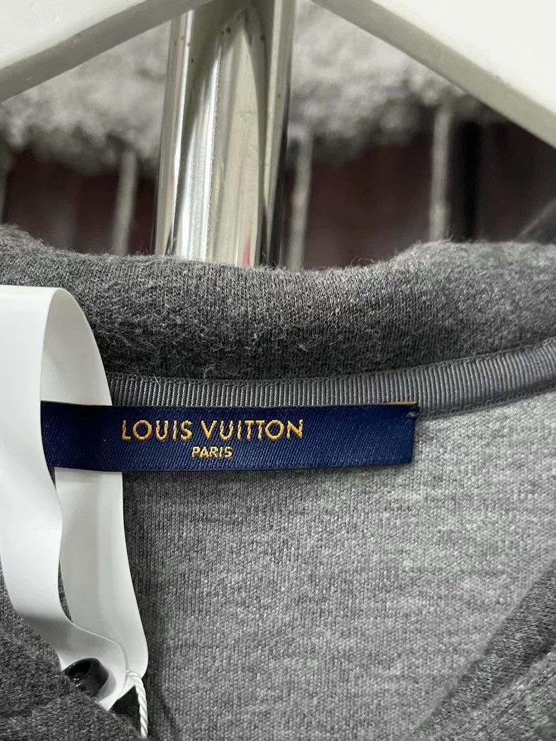 Louis Vuitton Louis Vuitton Grey pin decorated hoodie Size US L / EU 52-54 / 3 - 7 Thumbnail
