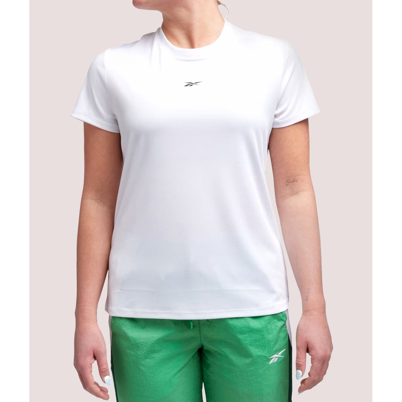 Reebok Reebok Womens Performance Embellished T-Shirt, white, M Size M / US 6-8 / IT 42-44 - 1 Thumbnail