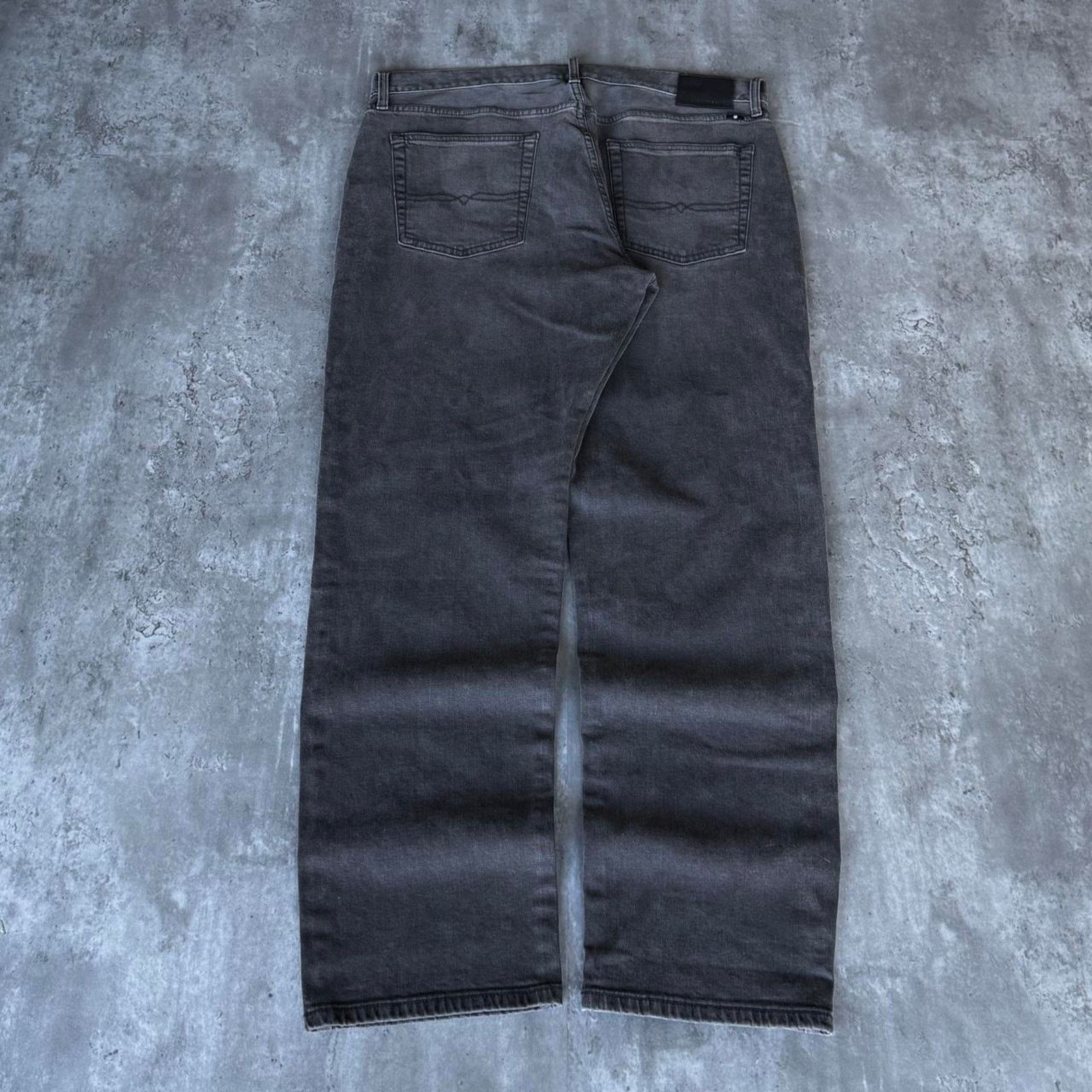 Japanese Brand × Lucky Brand × Playboi Carti Lucky Brand Embroidered Baggy Opium Faded Black Denim Jeans Size US 38 / EU 54 - 1 Thumbnail