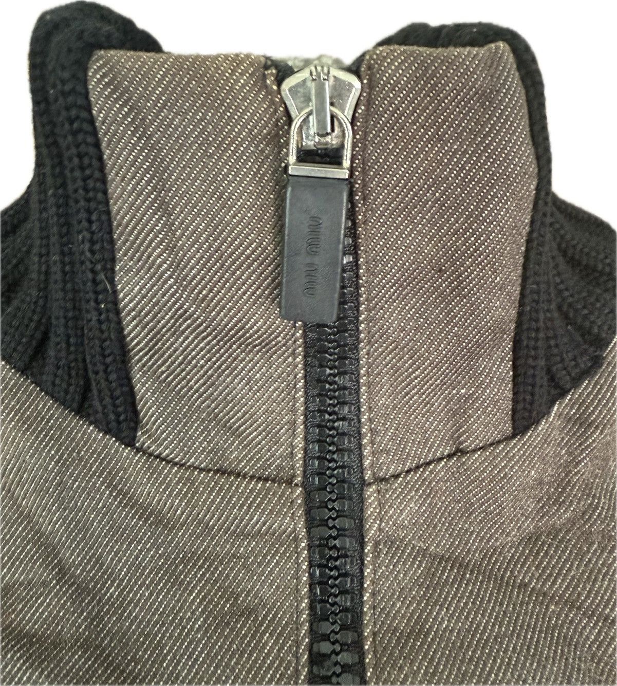 Miu Miu MIU MIU BOMBER STYLE JACKET WITH RIBBED KNIT TRIM Size M / US 6-8 / IT 42-44 - 4 Thumbnail