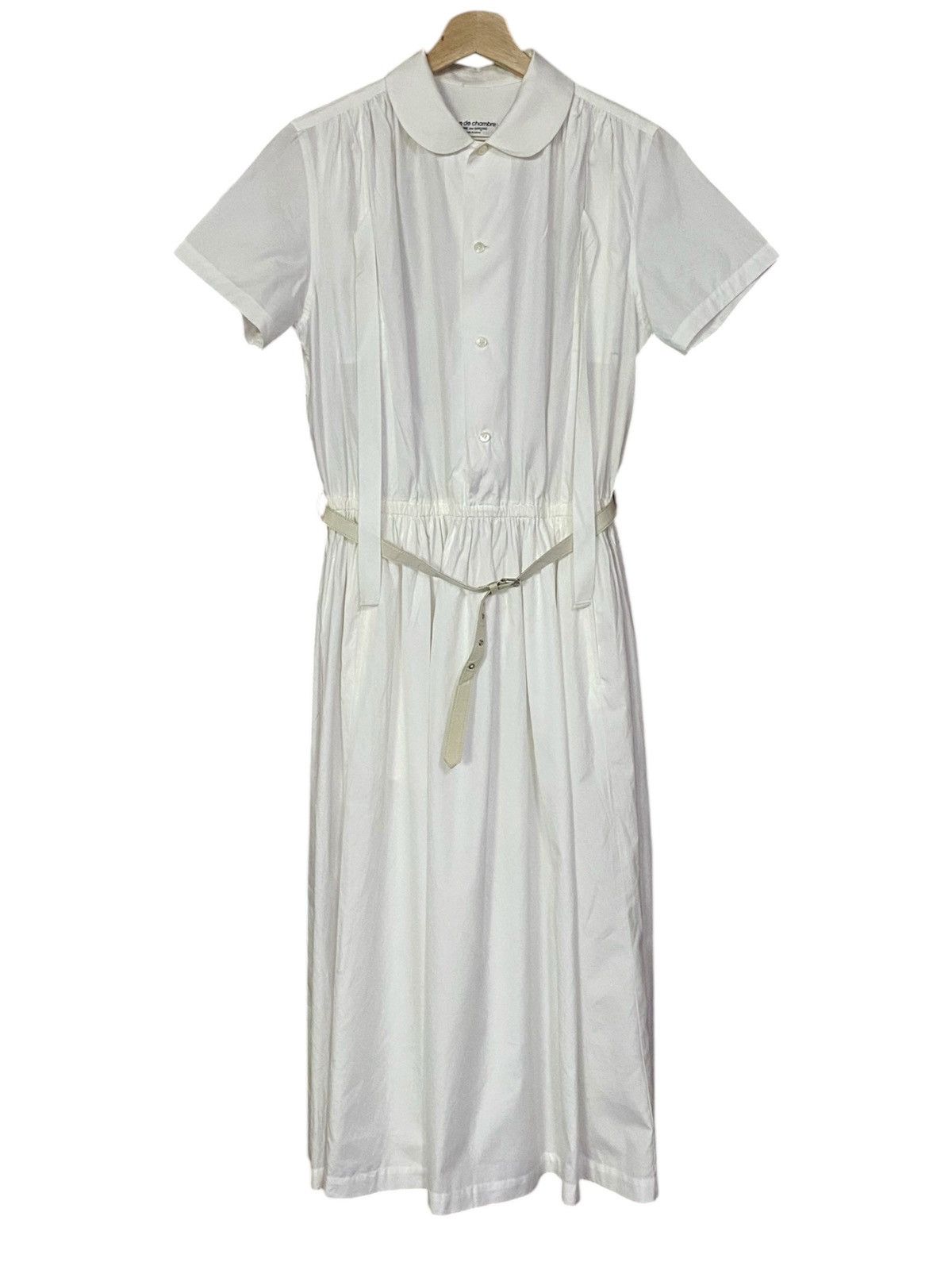 Comme des Garcons Comme Des Garçons AD2001 Cotton Poplin Midi Dress Size M / US 6-8 / IT 42-44 - 24 Thumbnail