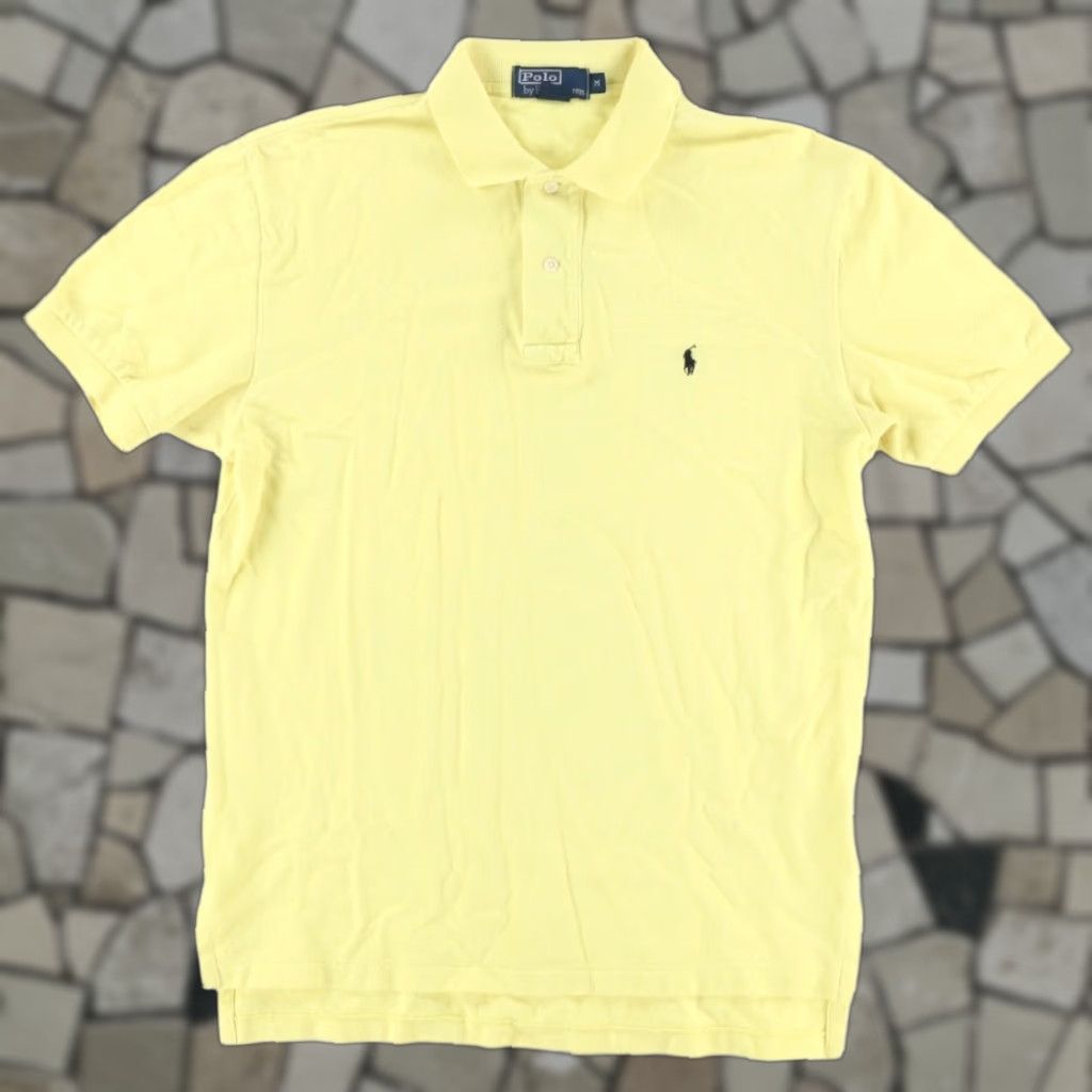 Polo Ralph Lauren Polo Ralph Lauren Pique Cotton Solid Polo Shirt Yellow Men's M Shirt Size US M / EU 48-50 / 2 - 1 Thumbnail