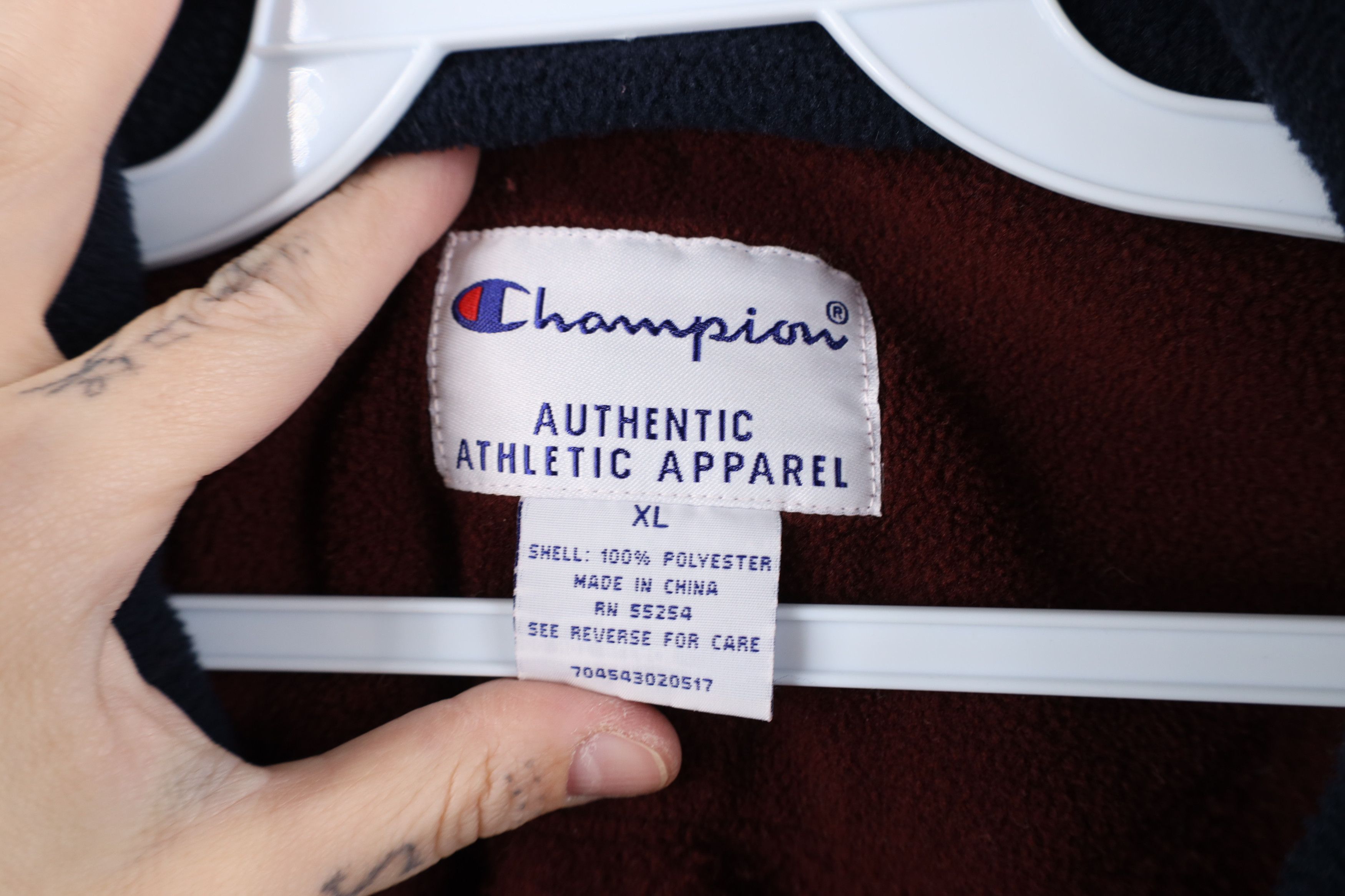 Champion × Vintage Vintage 90s Champion Heavyweight Fleece Pullover Sweater Size US XL / EU 56 / 4 - 9 Thumbnail