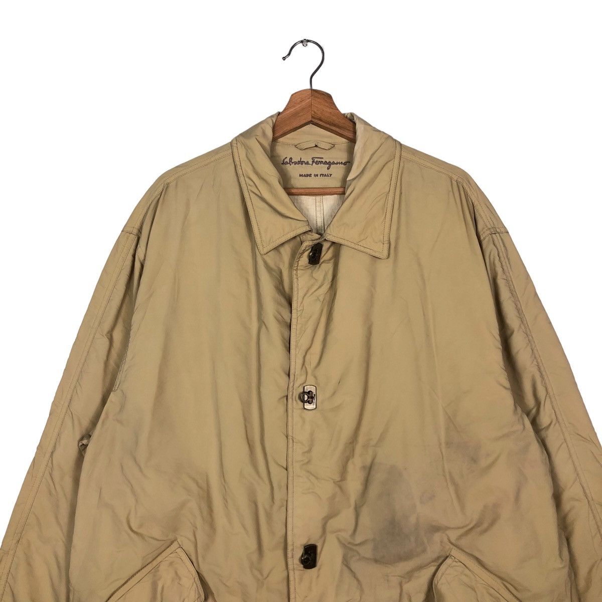 Japanese Brand 🔥Biker Parka Wax Jacket Salvatore Ferragamo Italy Size US M / EU 48-50 / 2 - 3 Thumbnail