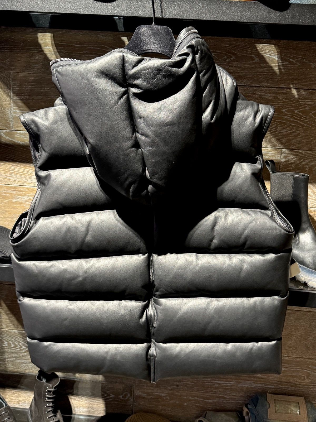 Rick Owens Last Size Rick Owens FW23 Luxor Leather Vest IT 52 Size US L / EU 52-54 / 3 - 4 Thumbnail