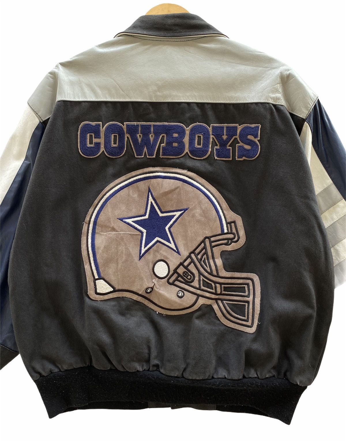Jeff Hamilton Rare Dallas Cowboys Denim Leather Jeff Hamilton Jacket Size US M / EU 48-50 / 2 - 2 Thumbnail