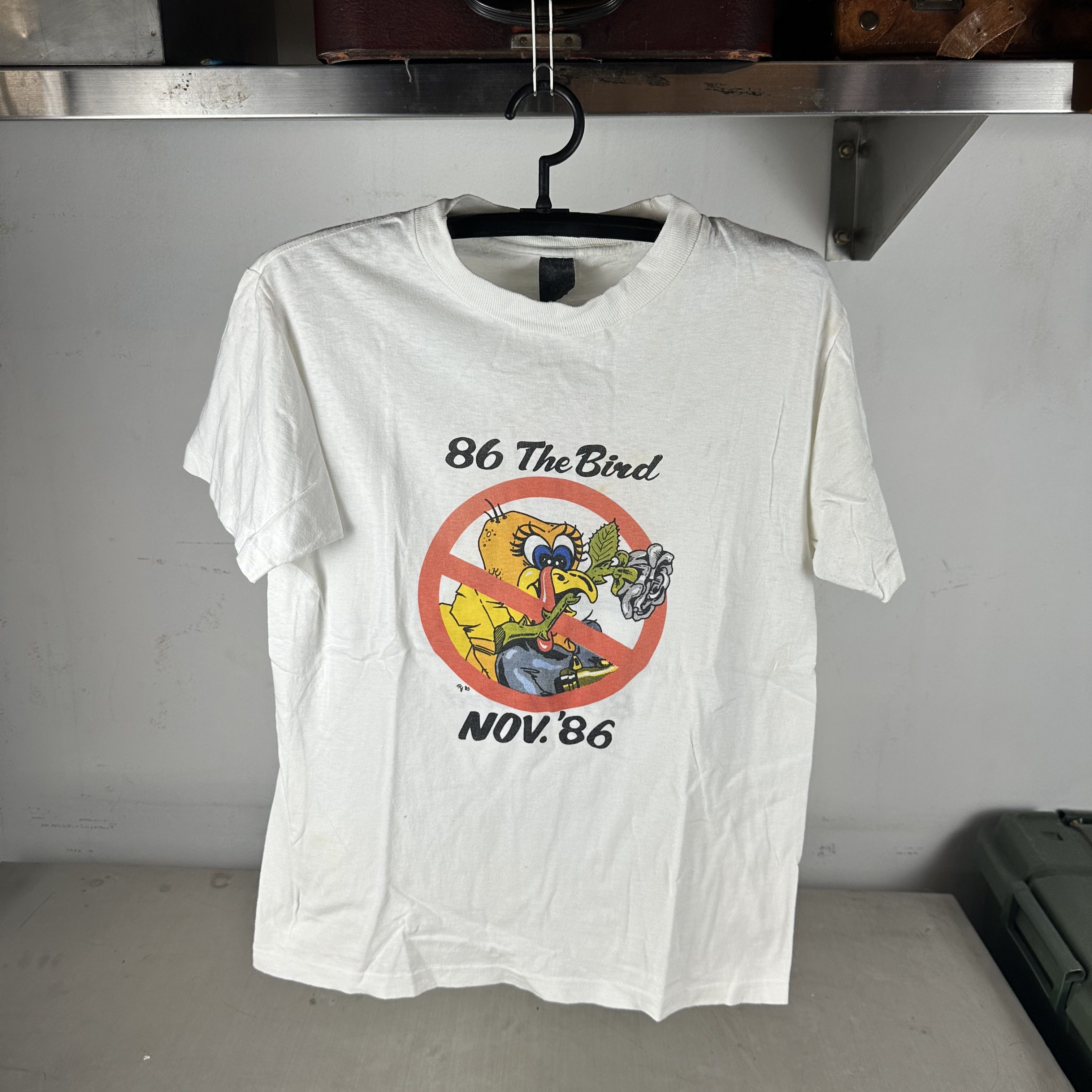 Vintage 1986 The Bird Victim Criminal Single Stitch T-shirt