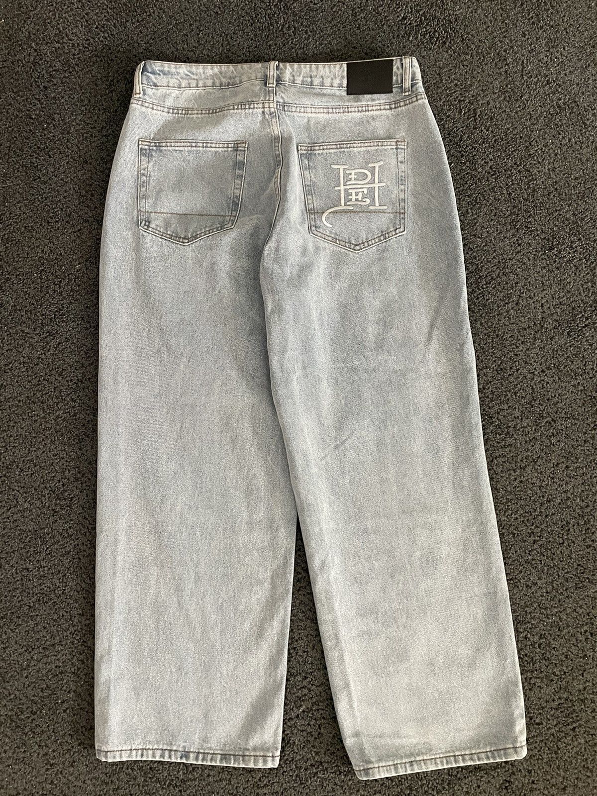 Christian Audigier × Ed Hardy × Vintage Ed Hardy Baggy Ripped Jeans Size US 32 / EU 48 - 2 Thumbnail