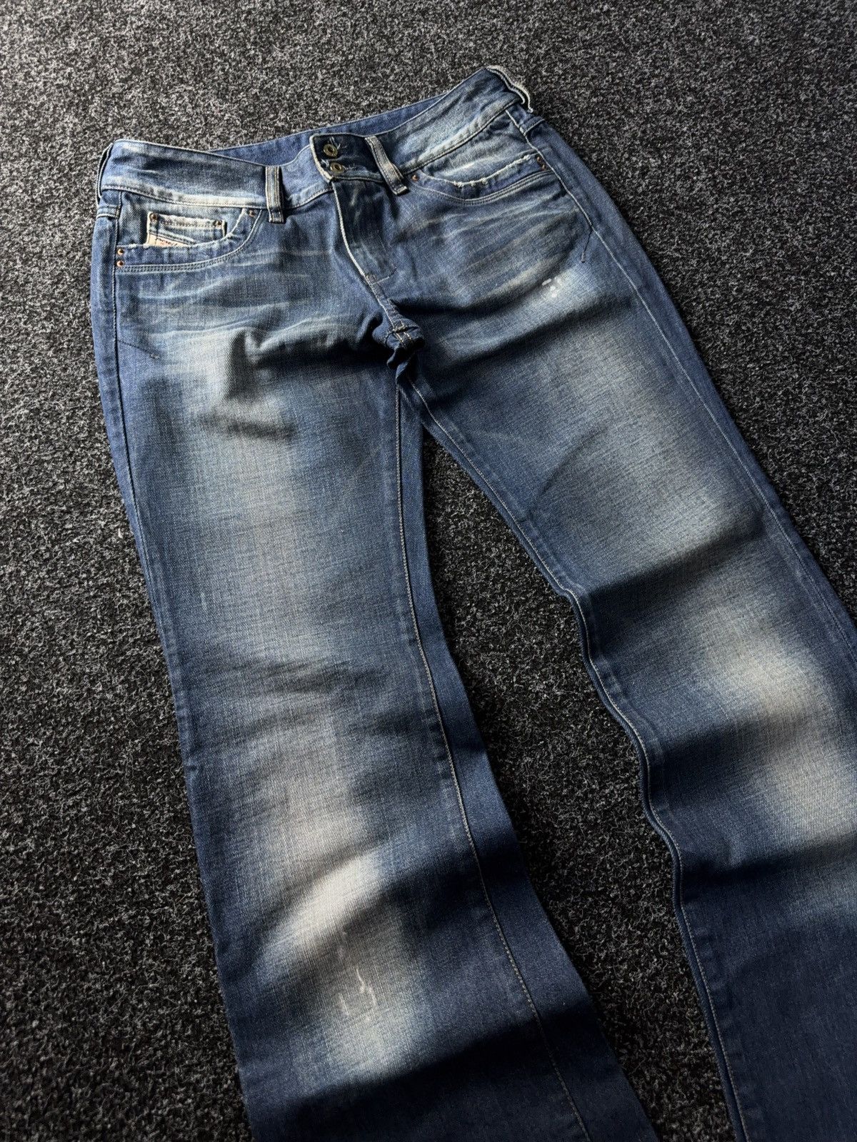 Diesel Vintage 00s Luxury Distressed Diesel Flared Denim pants Size 31" - 3 Thumbnail
