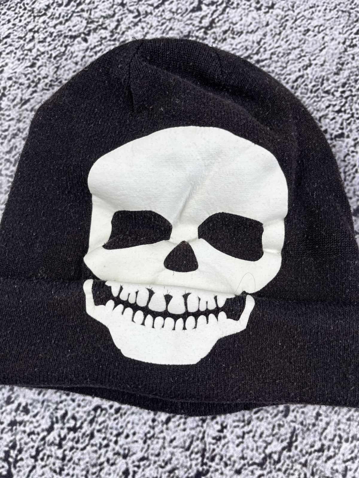 Vintage Vintage Y2K Logo skull beanie opium avant garde hat Size ONE SIZE - 2 Thumbnail