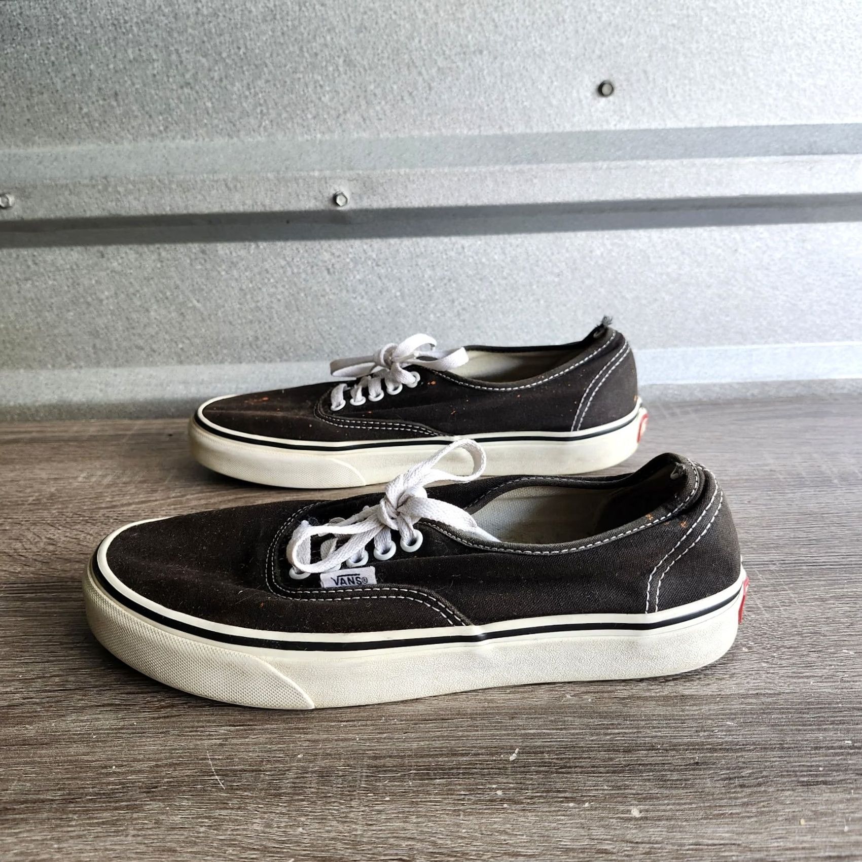 Vans VANS Splat Design Sneaker Mens Black Orange Size 8.5 US 8.5 Lace Up Athletic Skateboarding Casual Redesign: Designer Pattern Solid Vintage No Size US 8 / EU 41 - 6 Thumbnail