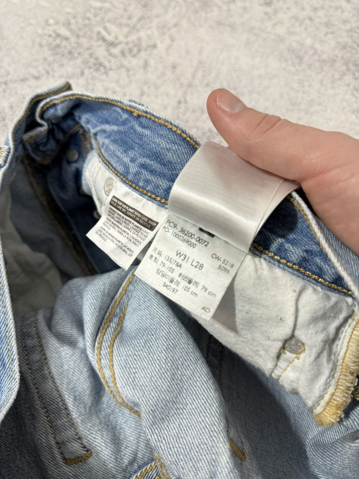 Levi's × Levi's Vintage Clothing × Vintage Vintage Levi’s Premium Disstressed Denim Jeans Pants W31 L28 Size US 31 - 6 Thumbnail