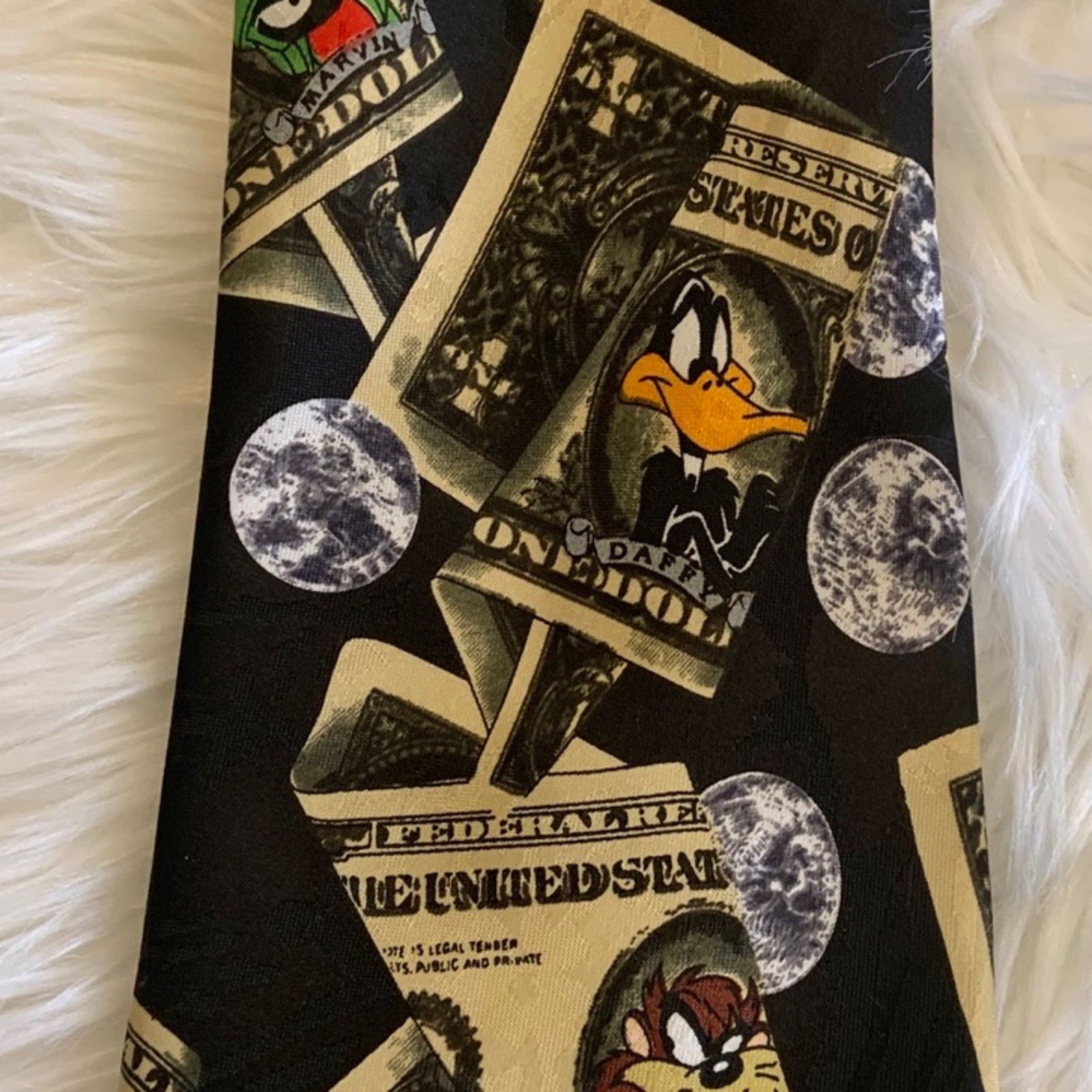 Warner Bros VGT Looney Tunes silk ties lot of 3 bugs, bunny tweety Size ONE SIZE - 10 Thumbnail