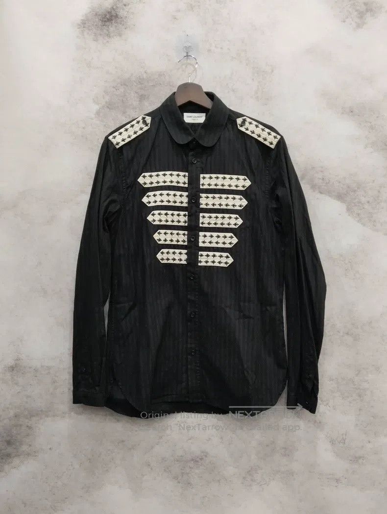 Saint Laurent Paris Saint Laurent Paris Court Black Shirt Size XS / US 0-2 / IT 36-38 - 1 Thumbnail