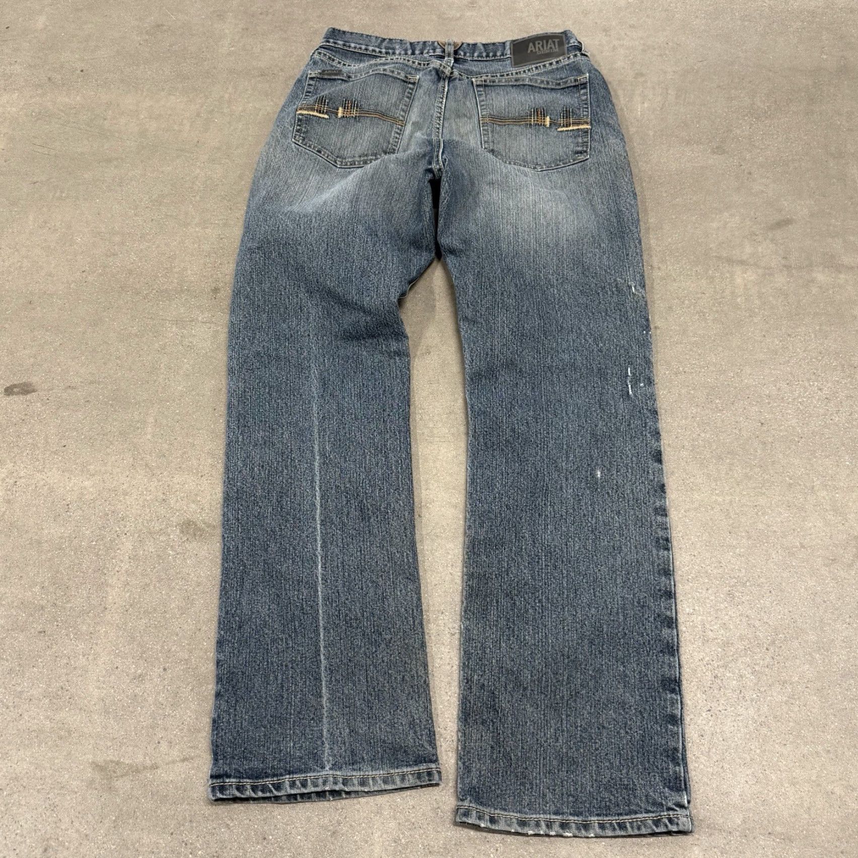 Ariat ARIAT Jeans 32X34 Mens Relaxed Boot Cut Blue Denim M4 Size US 32 / EU 48 - 3 Thumbnail
