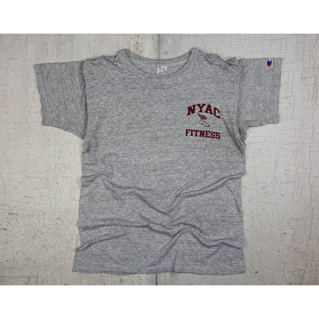 Champion Vintage 80s Champion NYAC Fitness T-Shirt Size M Gray USA Size US M / EU 48-50 / 2 - 7 Thumbnail