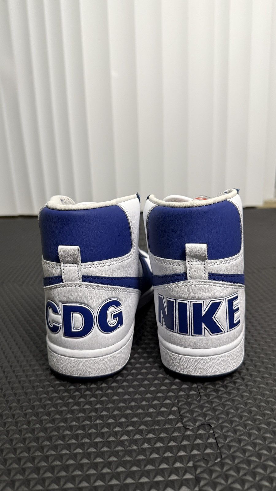 Comme des Garcons × Nike CDG × Nike Terminator High SP White / Royal Blue | 8m (NEW) Size US 8 / EU 41 - 4 Thumbnail