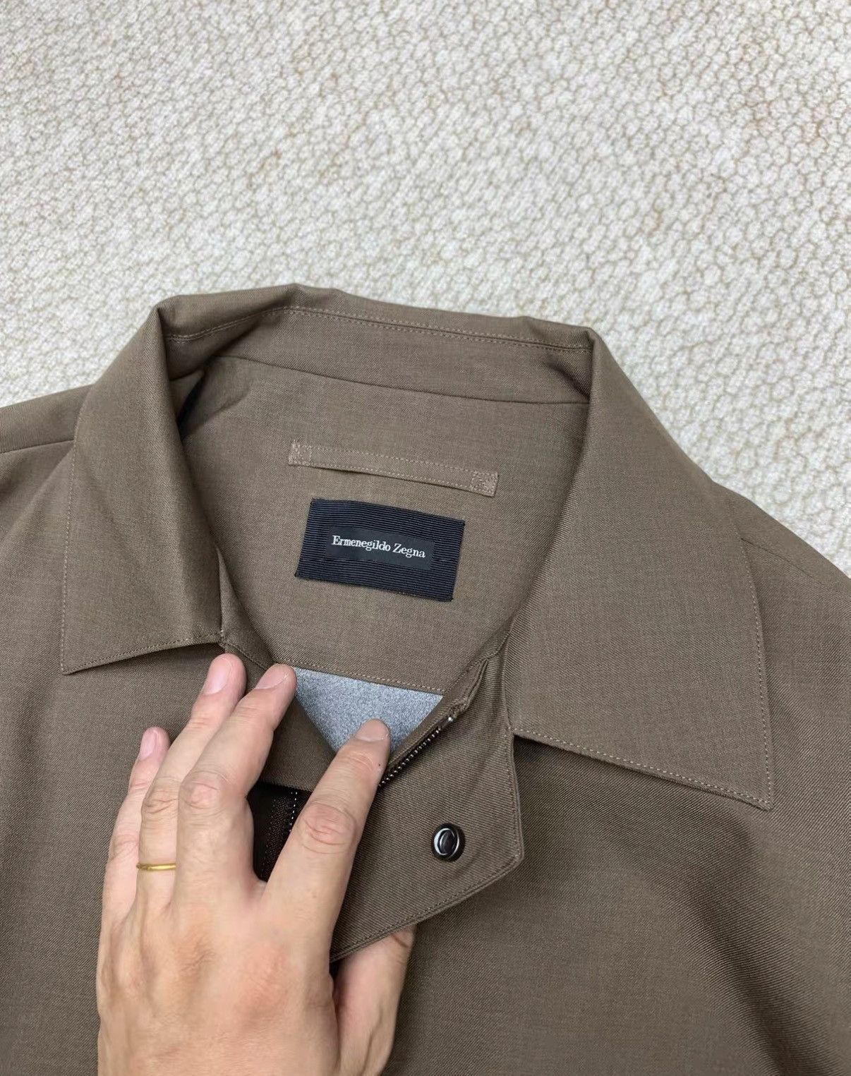 Ermenegildo Zegna Ermenegildo Zegna Coffee Taped Lapel Trench Coat Size US M / EU 48-50 / 2 - 5 Thumbnail