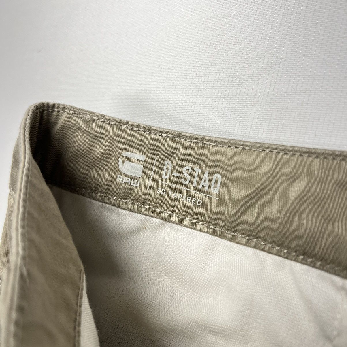 G-Star G Star Pants Khaki Straight Tapered D-Staq 3D Button Pocket Size US 29 - 12 Thumbnail