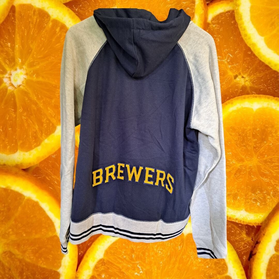 MLB NWT MLB Genuine Merchandise Milwaukee Brewers Full Zip Hoodi Size US M / EU 48-50 / 2 - 7 Thumbnail