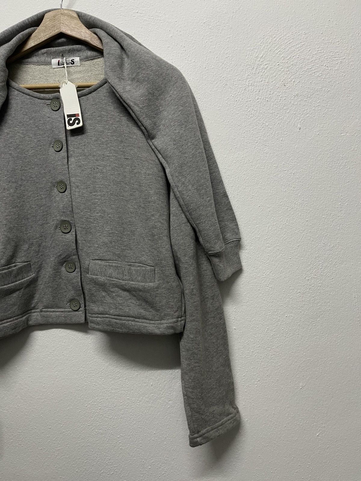 Issey Miyake × Japanese Brand × Tsumori Chisato 90s ISSEY MIYAKE DOUBLE SLEEVE BUTTON SWEATSHIRT CROPPED Size M / US 6-8 / IT 42-44 - 3 Thumbnail