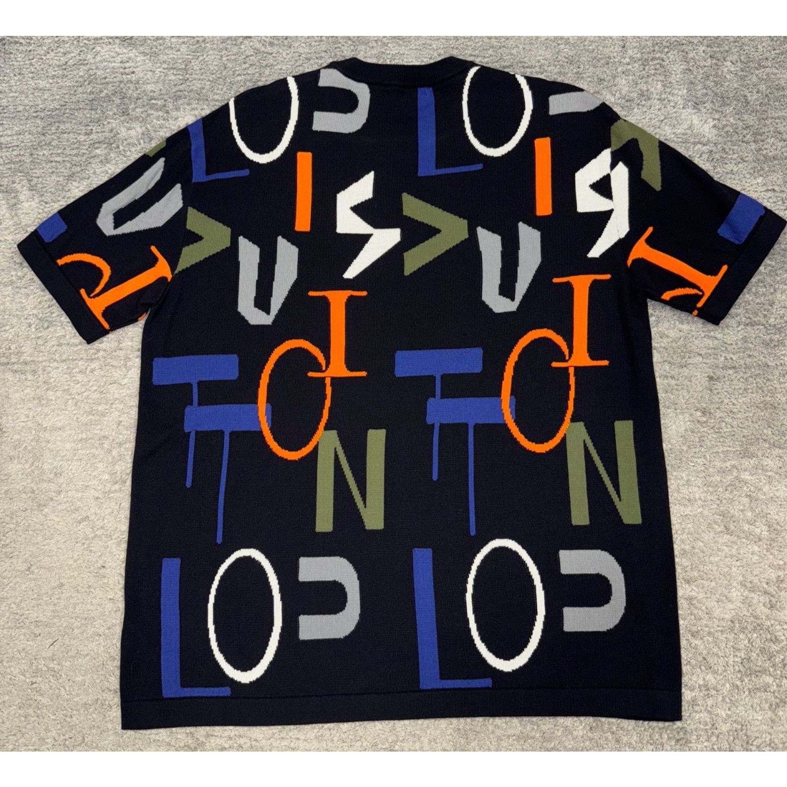 Louis Vuitton LV Electric Intarsia Sleeve T-Shirt Medium M