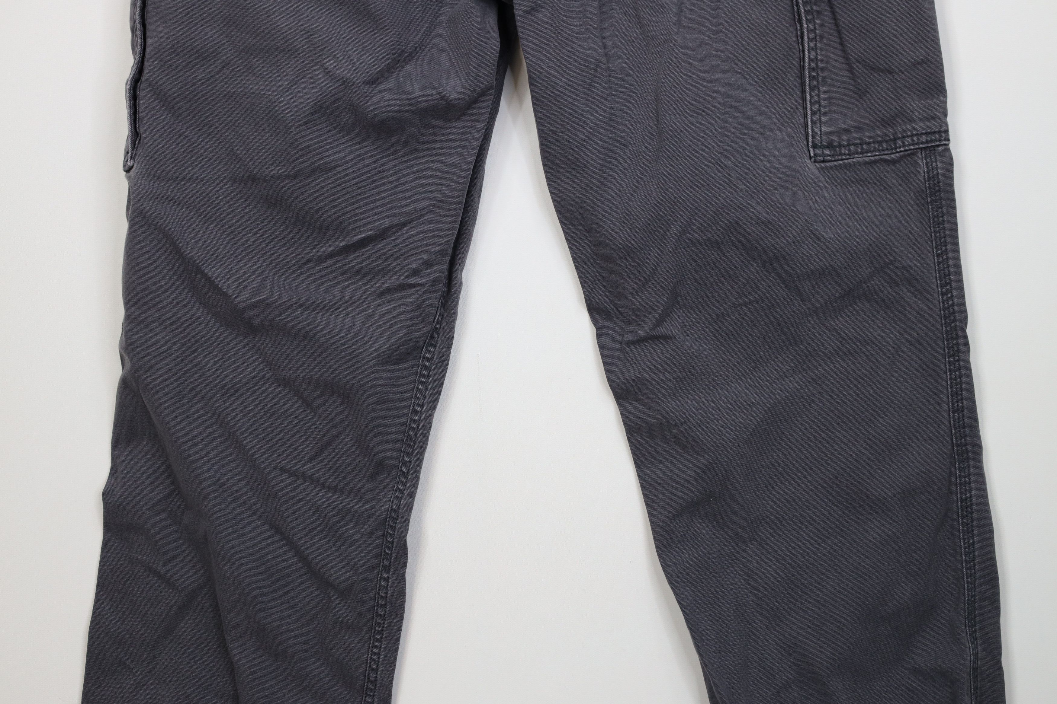 Carhartt Vintage Carhartt Relaxed Canvas Wide Leg Cargo Pants Gray Size US 38 / EU 54 - 12 Thumbnail