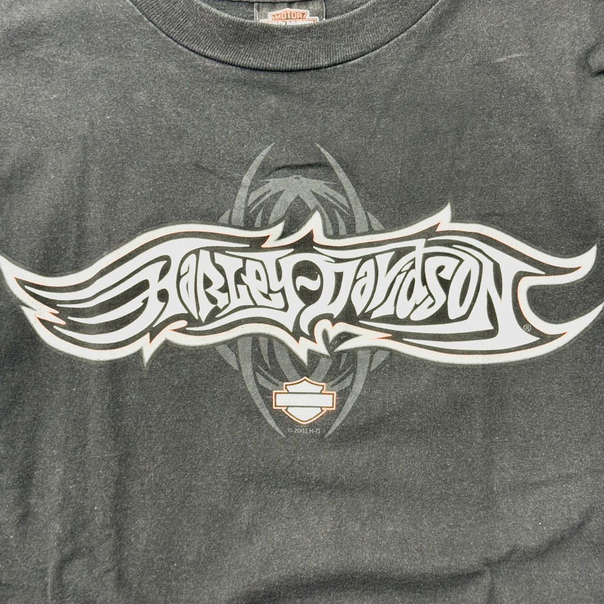 Harley Davidson Vintage 2003 Harley Davidson Spider Web Longsleeve Tshirt Size US M / EU 48-50 / 2 - 5 Thumbnail