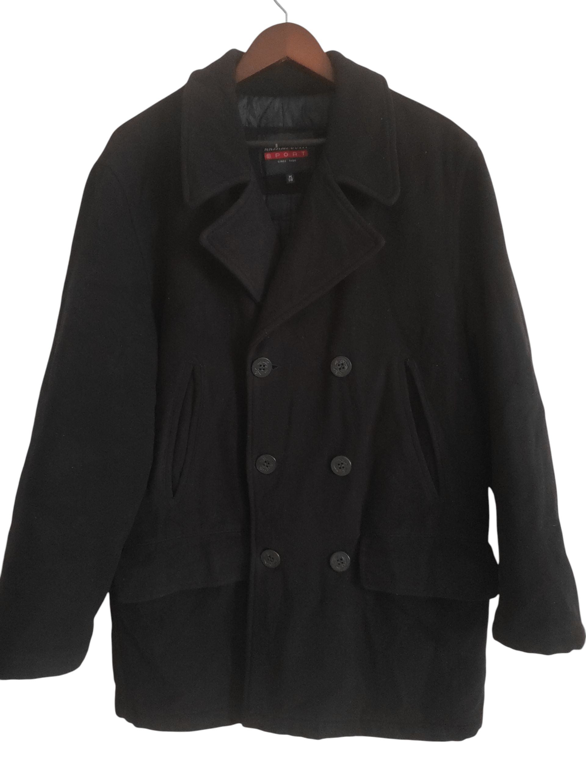 Massimo Dutti Massimo Dutti Sport Wool Double Breasted Blue Navy Peacoat Size US XL / EU 56 / 4 - 1 Thumbnail