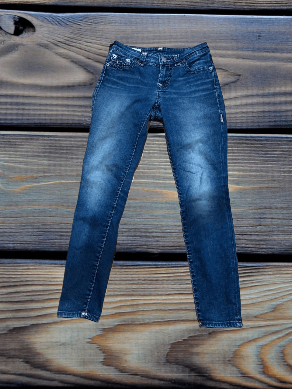 True Religion Mid Rise Skinny Jeans Blue True Religion Y2K Size US 26 / EU 42 - 1 Thumbnail