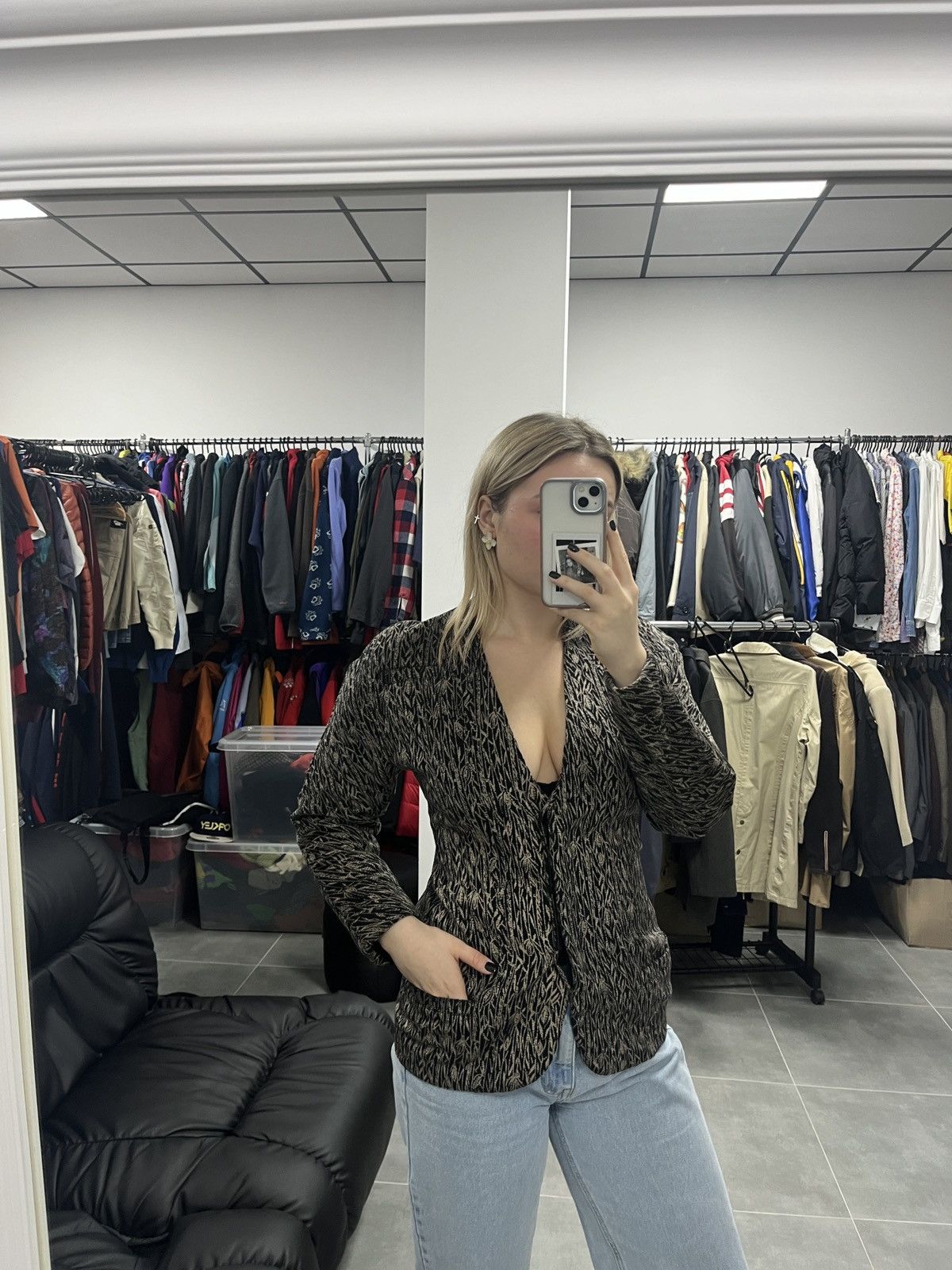 Versace × Vintage Vintage Gianni Versace Women Wool Blazer Size 42 Size M / US 6-8 / IT 42-44 - 2 Thumbnail