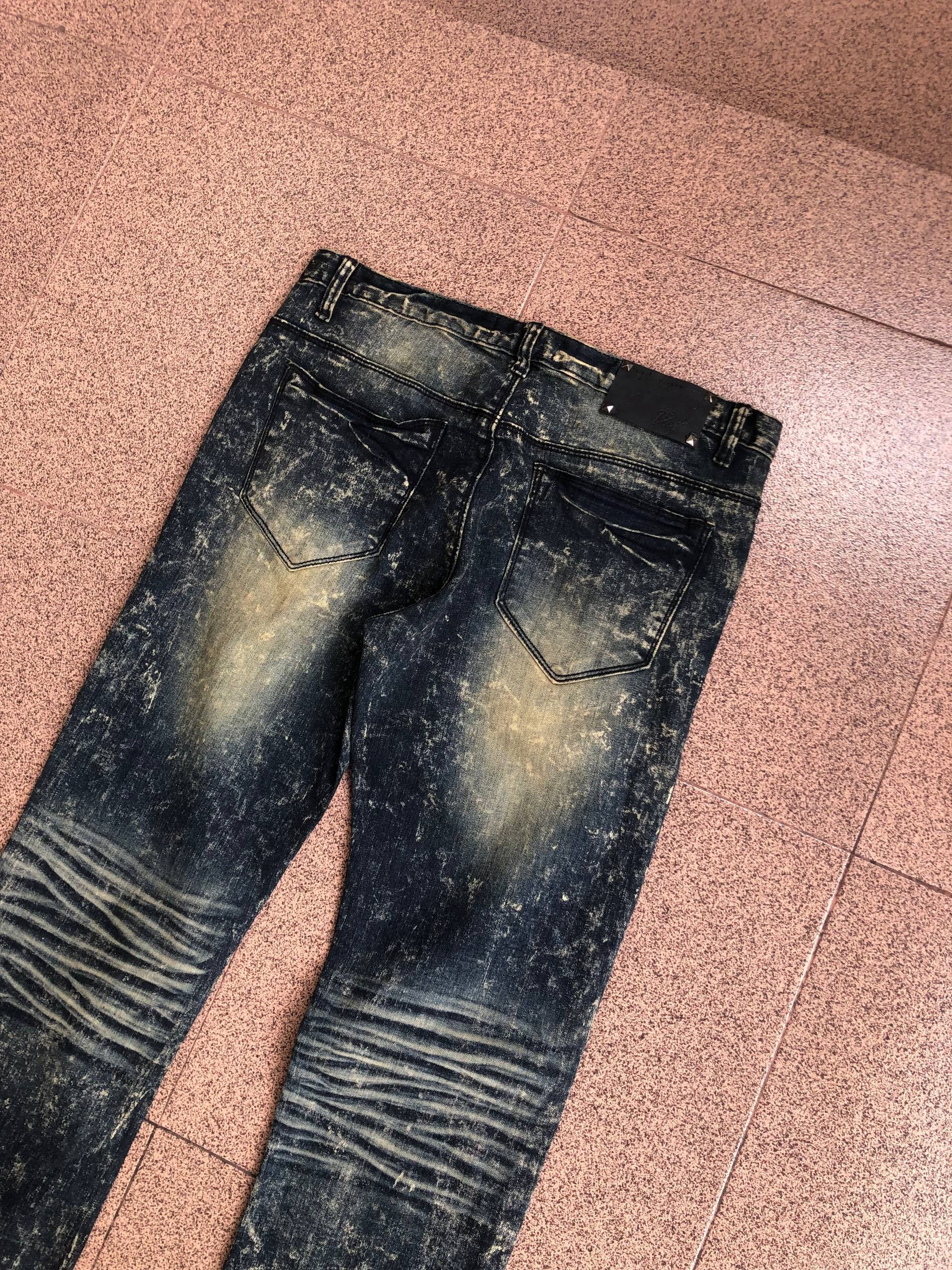 If Six Was Nine 2000s Fading Jeans Vkei style Y2k Japanese Size US 30 / EU 46 - 7 Thumbnail