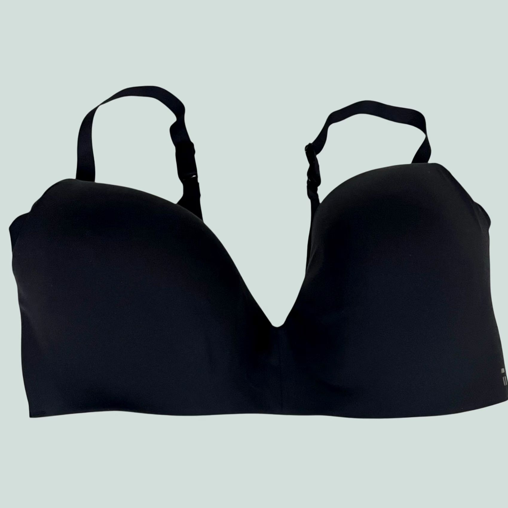 Vintage Tommy John Bra Black Comfort Smoothing Lightly Lined Wireless 38DD SS DD T-Shirt Bra Womens 38DD Size ONE SIZE - 1 Thumbnail