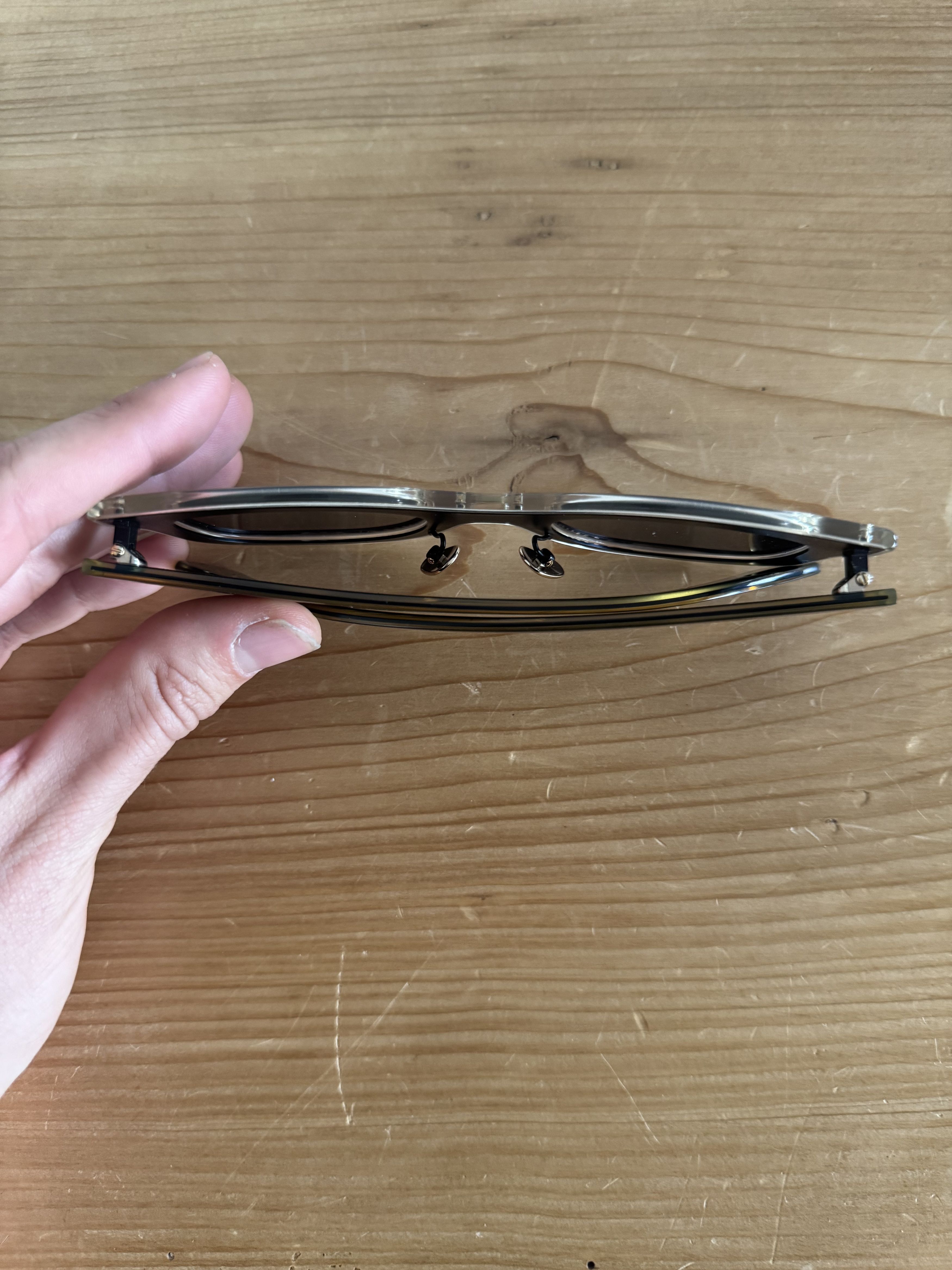 Calvin Klein 205W39NYC CKNYC1954S Striped Oversized Shield Sunglasses Size ONE SIZE - 10 Thumbnail