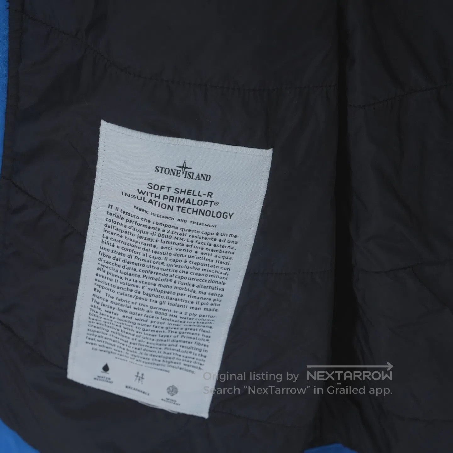Stone Island STONE ISLAND 25SS Model – Blue;Sleeve Logo; Soft-Coated H Size US M / EU 48-50 / 2 - 6 Thumbnail