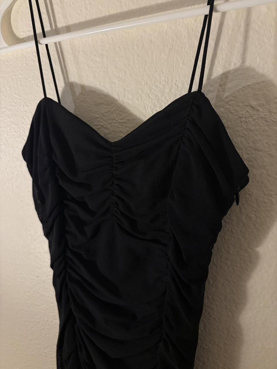 PRINCESS POLLY hello molly black ruched mini dress US 2 Size XS / US 0-2 / IT 36-38 - 3 Thumbnail